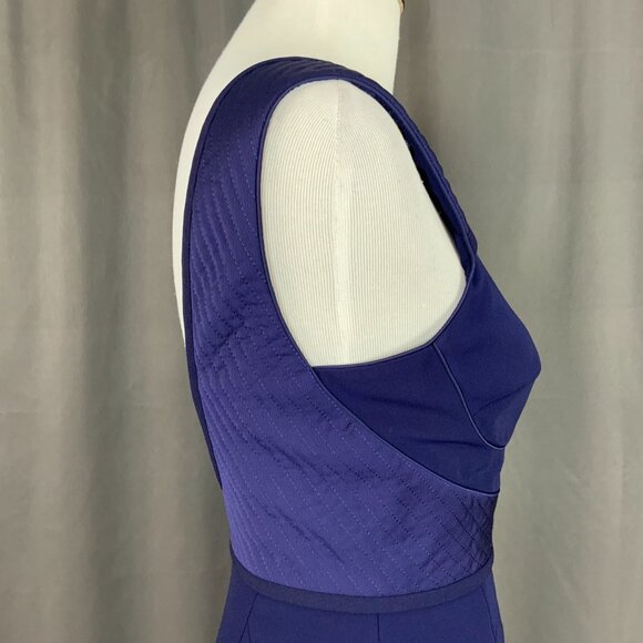 New Reiss Theodora Purple Sheath Pencil Dress Size 4 - Picture 6 of 16